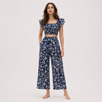 Indigo Blue – Floral Co-Ord Set