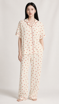 Little Love Club | Heart Printed 3 Piece Pyjama Set