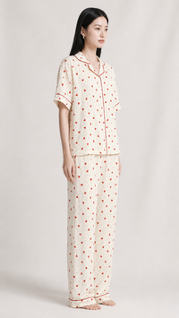 Little Love Club | Heart Printed 3 Piece Pyjama Set