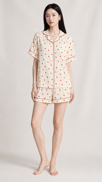 Little Love Club | Heart Printed 3 Piece Pyjama Set