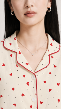 Little Love Club | Heart Printed 3 Piece Pyjama Set