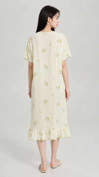 Olive Hug | Olive Teddy Printed Nightgown