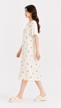 Sweet Harvest | Red Strawberry Printed Nightgown