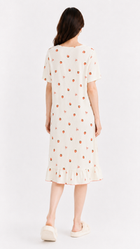 Sweet Harvest | Red Strawberry Printed Nightgown