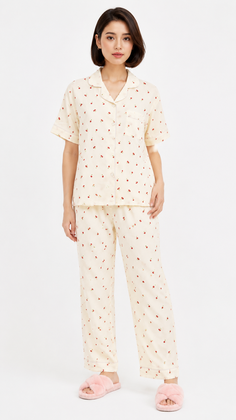 Cherry Pick | Cherry Printed 2 Piece Pyjama Set