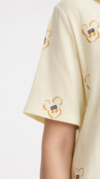 Caramel Bunny | Cartoon Printed 2 Piece Pyjama Set