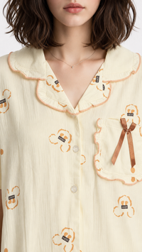 Caramel Bunny | Cartoon Printed 2 Piece Pyjama Set