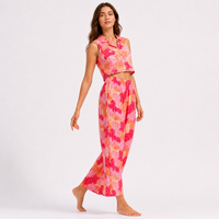 Coral Pink - Floral Summer Co-Ord Set