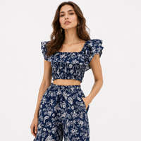 Indigo Blue – Floral Co-Ord Set