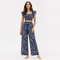 Indigo Blue – Floral Co-Ord Set